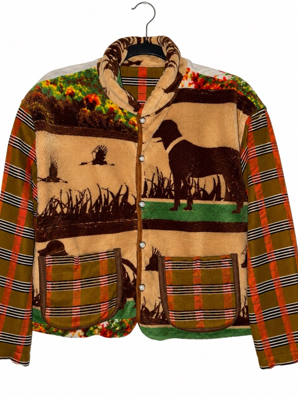 Handmade Vintage Blanket Jacket Size Medium - Picture 1 of 3